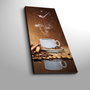 Wallity Reloj de pared decorativo de lienzo Multicolor 30 x 70 cm